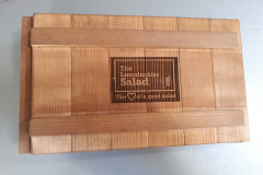 Lincolnshire Salad Co wooden folder